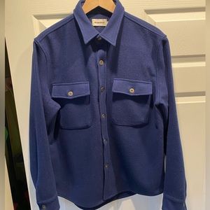 Taylor Stitch Explorer Shirt in Navy Boiler Wool 42 L